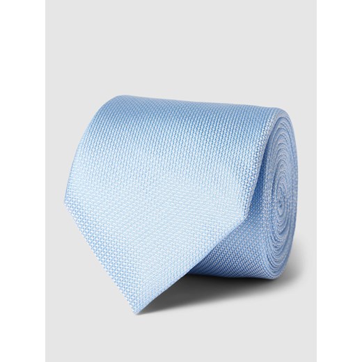 Krawat jedwabny z fakturowanym wzorem One Size Peek&Cloppenburg 