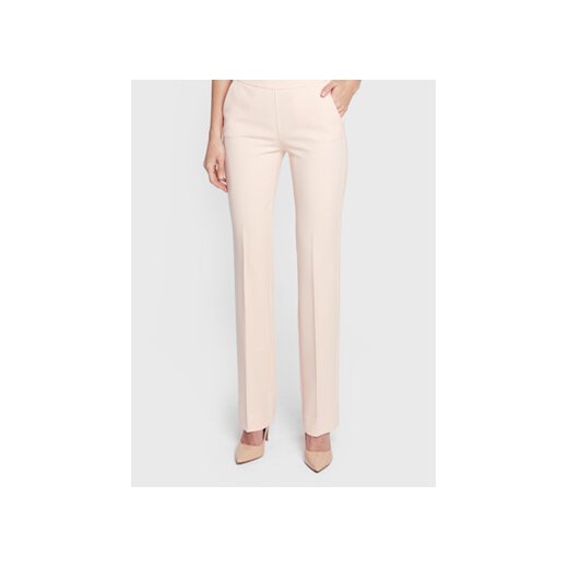 Marciano Guess Spodnie materiałowe 1BGB32 9653Z Różowy Regular Fit ze sklepu MODIVO w kategorii Spodnie damskie - zdjęcie 169800014