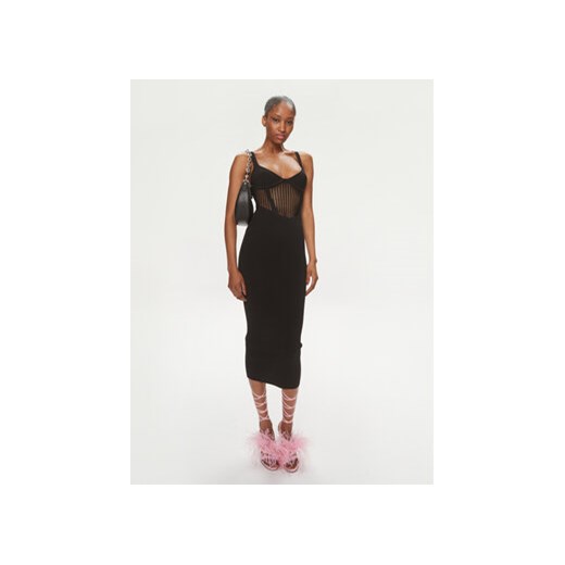 Pinko Sukienka koktajlowa Vision 103757 A1Y7 Czarny Bodycon Fit ze sklepu MODIVO w kategorii Sukienki - zdjęcie 169800111