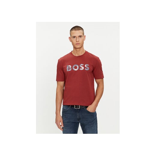 Boss T-Shirt Thompson 15 50513382 Czerwony Regular Fit ze sklepu MODIVO w kategorii T-shirty męskie - zdjęcie 169800204