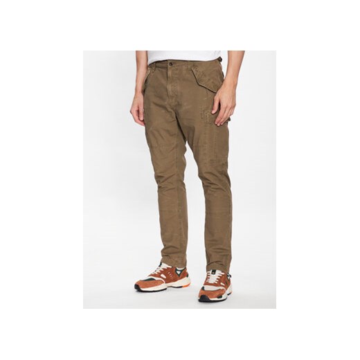 Polo Ralph Lauren Spodnie materiałowe 710877831002 Zielony Slim Fit ze sklepu MODIVO w kategorii Spodnie męskie - zdjęcie 169800454