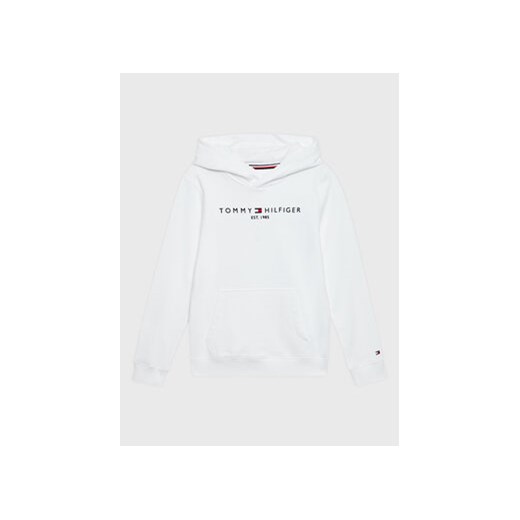 Tommy Hilfiger Bluza Essential KS0KS00205 D Biały Regular Fit ze sklepu MODIVO w kategorii Bluzy chłopięce - zdjęcie 169800554