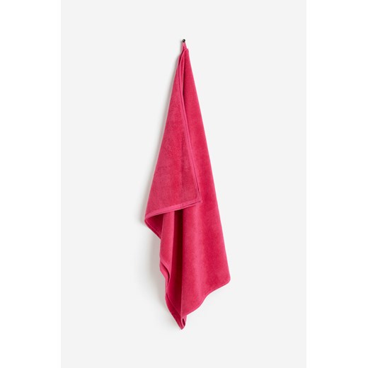 H & M - Duży ręcznik kąpielowy z frotte - Różowy ze sklepu H&M w kategorii Ręczniki - zdjęcie 169801013
