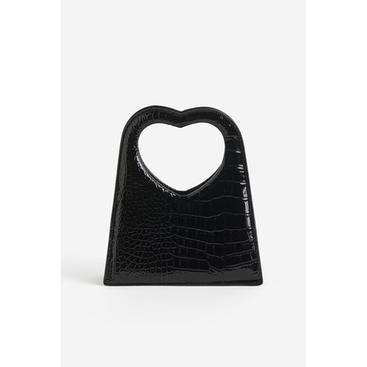 H & M - Torebka z detalem w kształcie serca - Czarny H & M One Size H&M