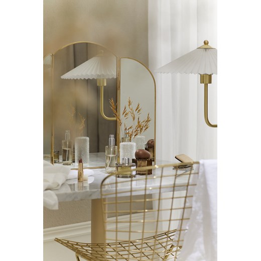H & M - Trzyskrzydłowe lustro na toaletkę - Złoty ze sklepu H&M w kategorii Lustra - zdjęcie 169801144