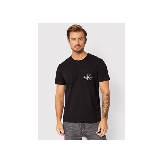 Calvin Klein Jeans T-Shirt J30J320856 Czarny Regular Fit M MODIVO okazja