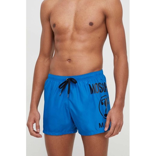Moschino Underwear szorty kąpielowe kolor niebieski 241V3A42879301 ze sklepu ANSWEAR.com w kategorii Kąpielówki - zdjęcie 169802504