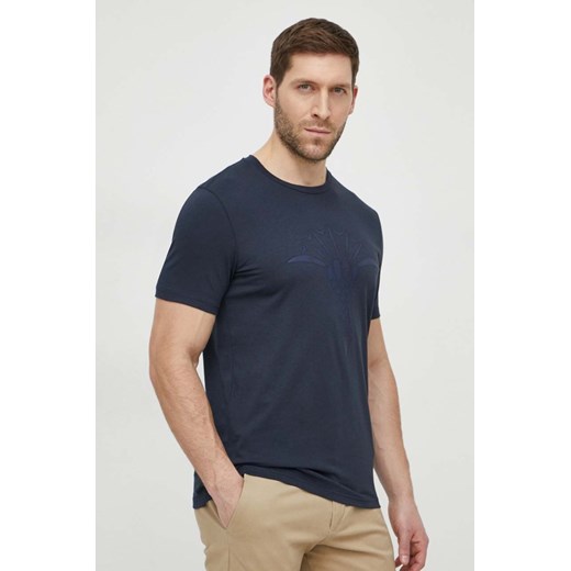 Joop! t-shirt bawełniany Alerio męski kolor granatowy z nadrukiem 3004243210017940 ze sklepu ANSWEAR.com w kategorii T-shirty męskie - zdjęcie 169803034