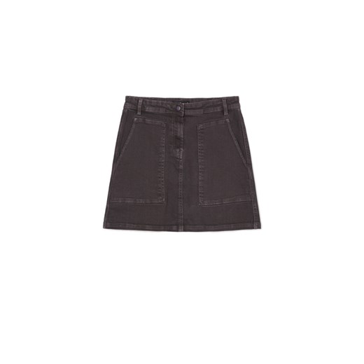 Cropp - Jeansowa spódnica mini - szary ze sklepu Cropp w kategorii Spódnice - zdjęcie 169803321