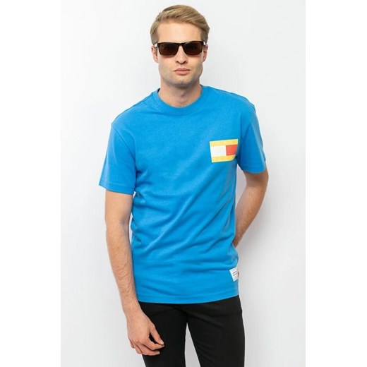 t-shirt męski tommy jeans dm0dm14930 niebieski ze sklepu Royal Shop w kategorii T-shirty męskie - zdjęcie 169803993