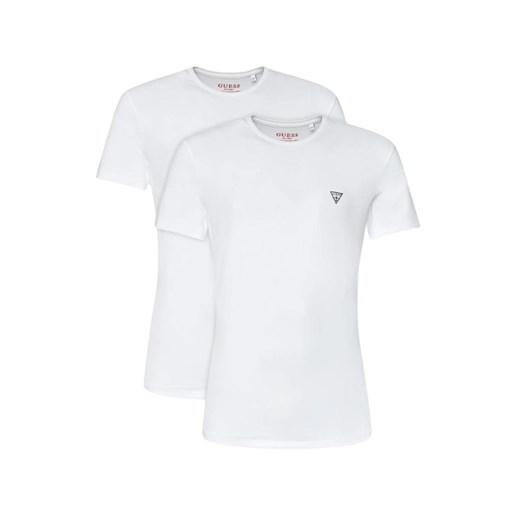 t-shirt męskie guess u97g02 k6yw1 biały ze sklepu Royal Shop w kategorii T-shirty męskie - zdjęcie 169804022