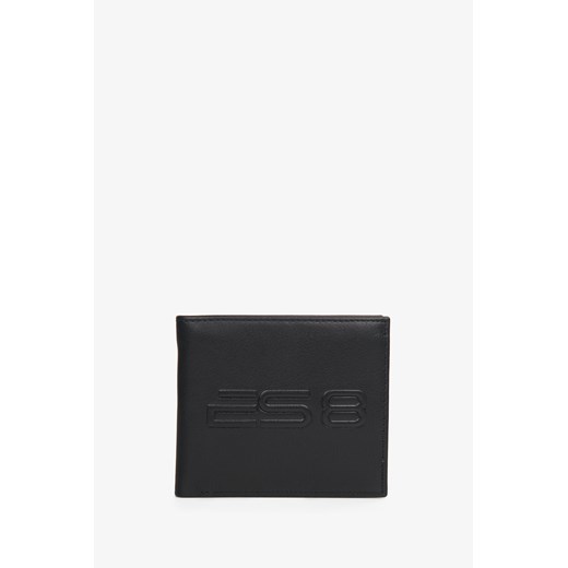 ES8: Poręczny skórzany portfel męski w kolorze czarnym ze sklepu Estro w kategorii Portfele męskie - zdjęcie 169806622