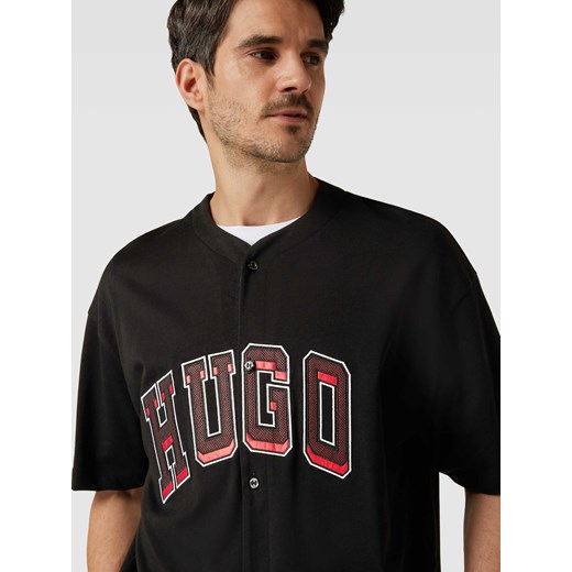 Koszula męska Hugo Boss z krótkim rękawem z klasycznym kołnierzykiem 