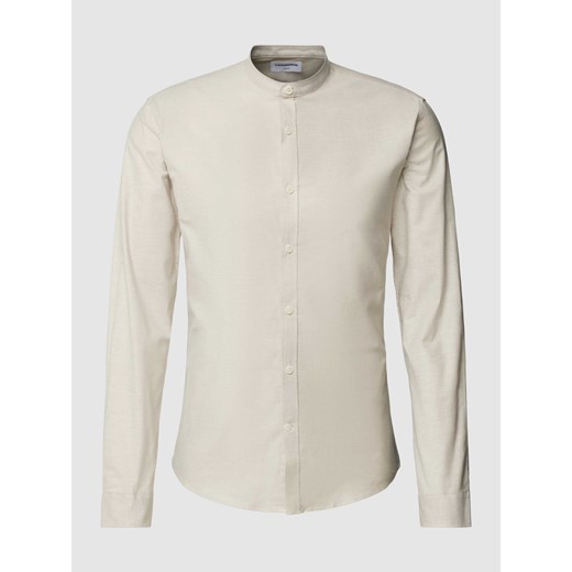 Koszula casualowa o kroju slim fit ze stójką model ‘Oxford’ ze sklepu Peek&Cloppenburg  w kategorii Koszule męskie - zdjęcie 169806890