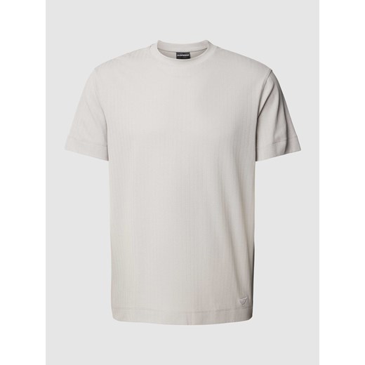Emporio Armani t-shirt męski bawełniany biały z krótkim rękawem 