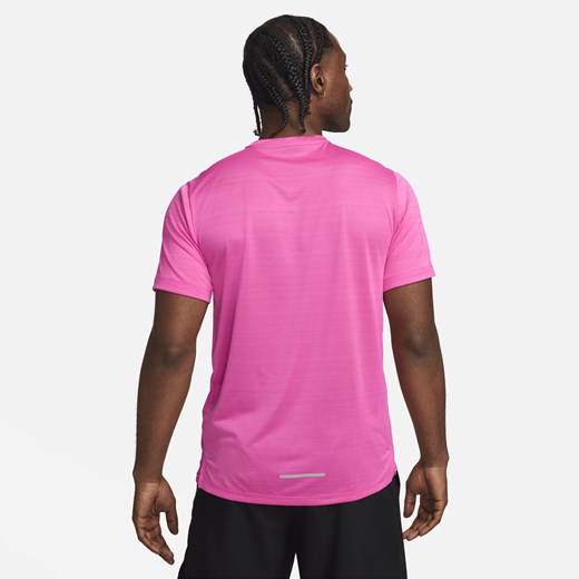 Męska koszulka z krótkim rękawem do biegania Nike Miler - Różowy Nike S Nike poland