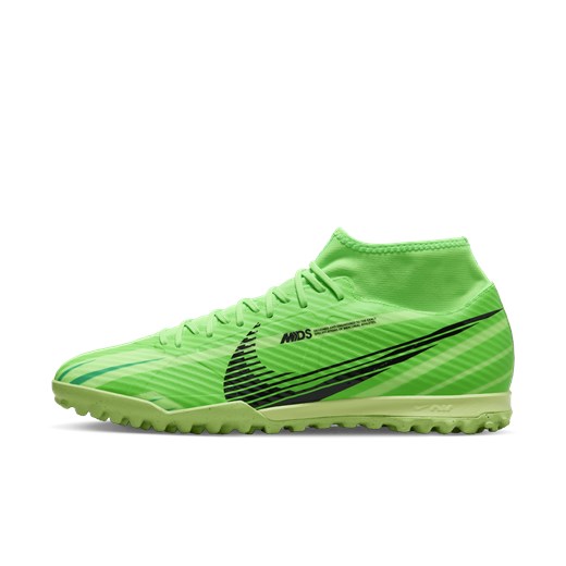 Buty sportowe męskie zielone Nike mercurial sznurowane 