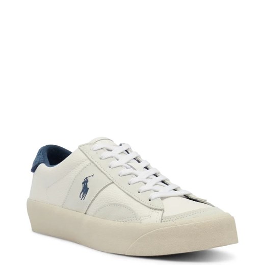Buty sportowe męskie Polo Ralph Lauren białe z tkaniny wiązane 