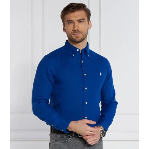 Koszula męska Polo Ralph Lauren bawełniana casual z kołnierzykiem button down 
