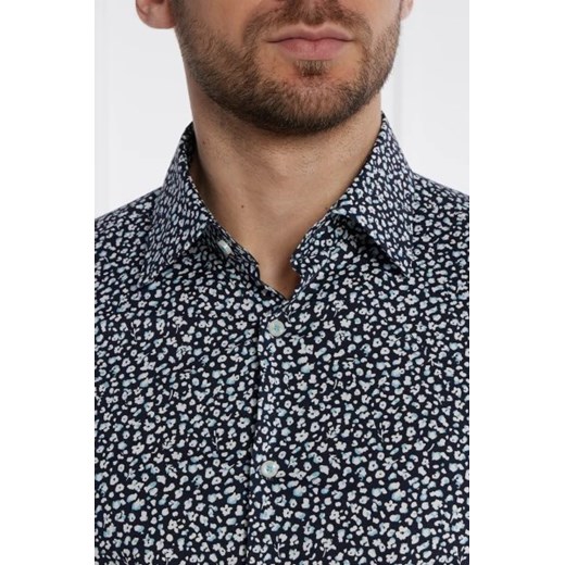 Koszula męska BOSS HUGO z bawełny w abstrakcyjne wzory z długim rękawem 