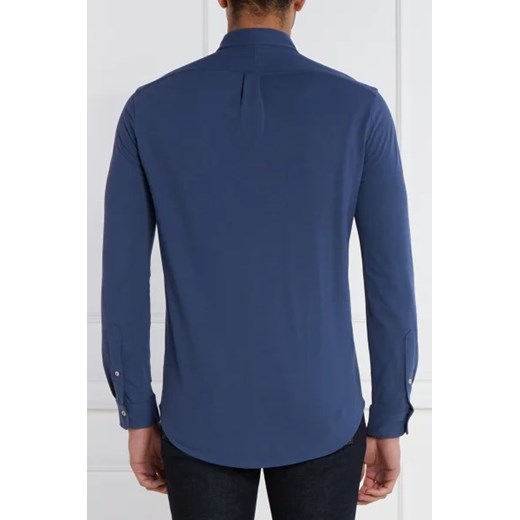 Koszula męska niebieska Polo Ralph Lauren casualowa z bawełny 