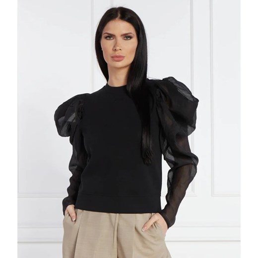 Czarna bluza damska Karl Lagerfeld z elastanu 