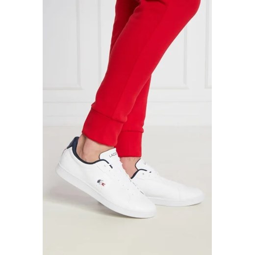 Buty sportowe męskie białe Lacoste z tkaniny 