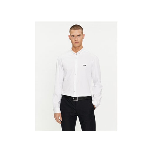 Boss Koszula 50512006 Biały Regular Fit ze sklepu MODIVO w kategorii Koszule męskie - zdjęcie 169812341