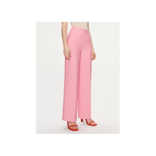 United Colors Of Benetton Spodnie materiałowe 4YFWDF05P Różowy Regular Fit ze sklepu MODIVO w kategorii Spodnie damskie - zdjęcie 169812402