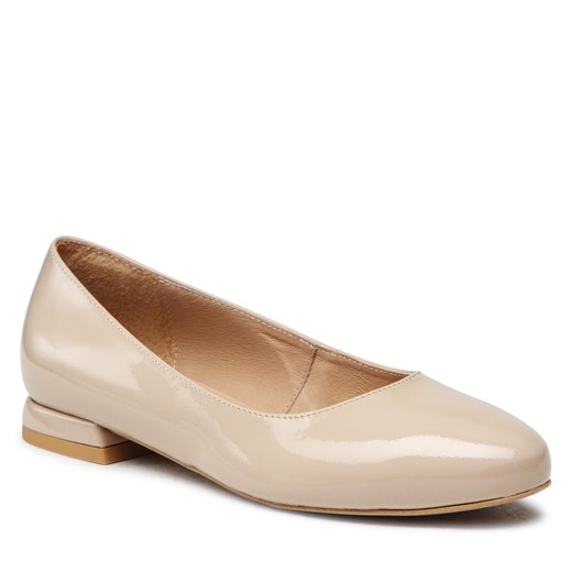 Baleriny Edeo 3864-517 Beż Lakier Edeo 35 eobuwie.pl