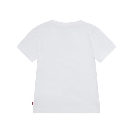 T-shirt chłopięce Levi's biały bawełniany z haftami 