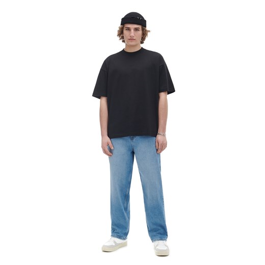 Cropp - Gładka koszulka - czarny ze sklepu Cropp w kategorii T-shirty męskie - zdjęcie 169813271