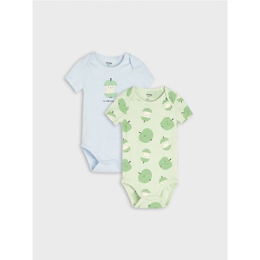 Sinsay - Body 2 pack - zielony ze sklepu Sinsay w kategorii Body niemowlęce - zdjęcie 169813903
