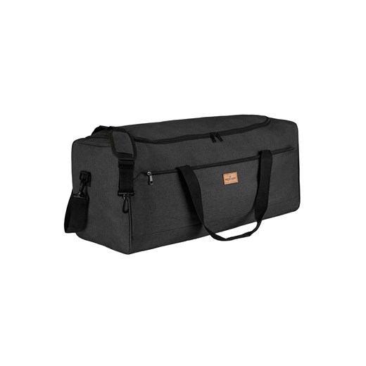 Duża, sportowa czarna torba podróżna z poliestru - Peterson ze sklepu 5.10.15 w kategorii Torby podróżne - zdjęcie 169816191