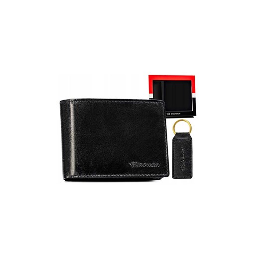 Zestaw prezentowy: skórzany portfel męski i brelok - Rovicky ze sklepu 5.10.15 w kategorii Portfele męskie - zdjęcie 169816223