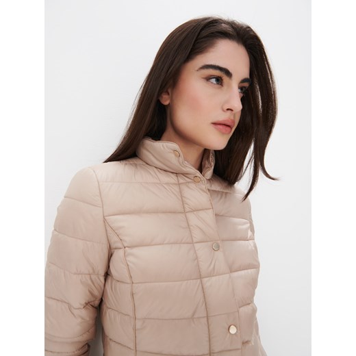 Kurtka damska beżowa Mohito bez kaptura krótka 