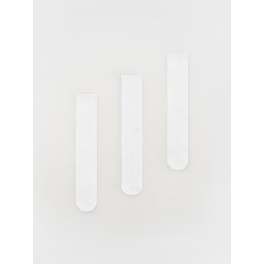 Reserved - Długie skarpetki 3 pack - biały ze sklepu Reserved w kategorii Skarpetki dziecięce - zdjęcie 169816944