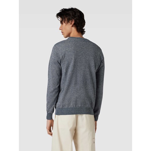 Sweter z dzianiny z efektem melanżu model ‘Bruton’ XL Peek&Cloppenburg  wyprzedaż