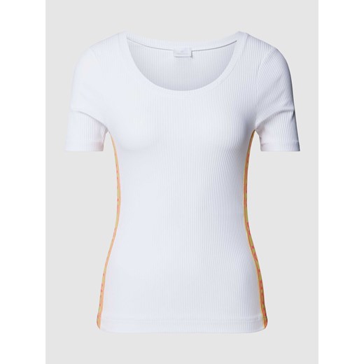 T-shirt z efektem prążkowania ze sklepu Peek&Cloppenburg  w kategorii Bluzki damskie - zdjęcie 169818460