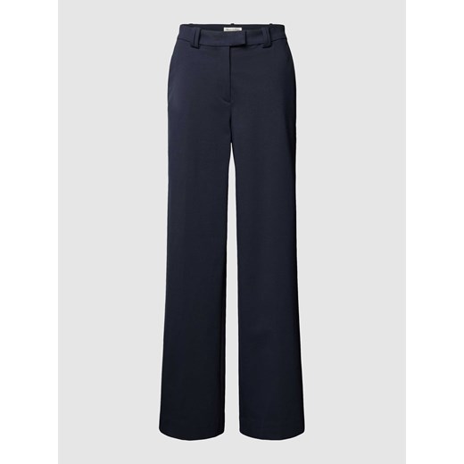 Spodnie materiałowe o rozkloszowanym kroju w jednolitym kolorze ze sklepu Peek&Cloppenburg  w kategorii Spodnie damskie - zdjęcie 169818492