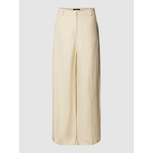 Spodnie lniane o kroju regular fit z szeroką nogawką model ‘MALIZIA’ ze sklepu Peek&Cloppenburg  w kategorii Spodnie damskie - zdjęcie 169818901