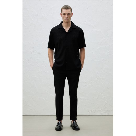 H & M - Spodnie garniturowe do kostki Slim Fit - Czarny ze sklepu H&M w kategorii Spodnie męskie - zdjęcie 169819122