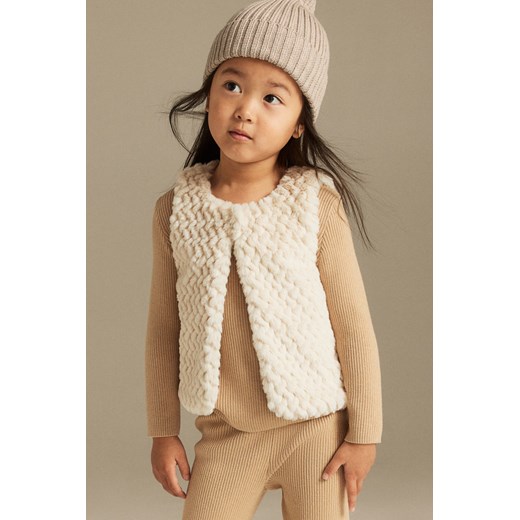H & M - Puszysta kamizelka - Beżowy H & M 92 (1½-2Y) H&M