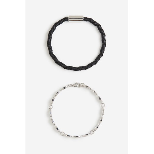 H & M - Bransoletka 2-pak - Czarny H & M One Size H&M