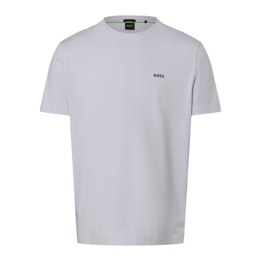 BOSS Green Koszulka męska - Tee Mężczyźni Bawełna bzowy jednolity ze sklepu vangraaf w kategorii T-shirty męskie - zdjęcie 169820383