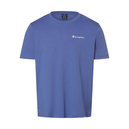 Champion Koszulka męska Mężczyźni Bawełna niebieski jednolity ze sklepu vangraaf w kategorii T-shirty męskie - zdjęcie 169820390
