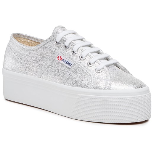 Tenisówki Superga 2790 Lame S61174W Grey Silver 031 40 eobuwie.pl