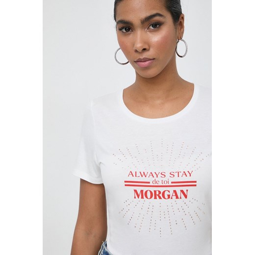 Morgan t-shirt damski kolor biały Morgan S ANSWEAR.com