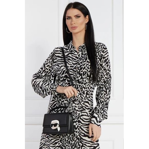 Karl Lagerfeld Skórzana torebka na ramię k/ikonik 2.0 cb lock Karl Lagerfeld OS wyprzedaż Gomez Fashion Store