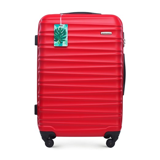 Średnia walizka z zawieszką czerwona ze sklepu WITTCHEN w kategorii Walizki - zdjęcie 169829703